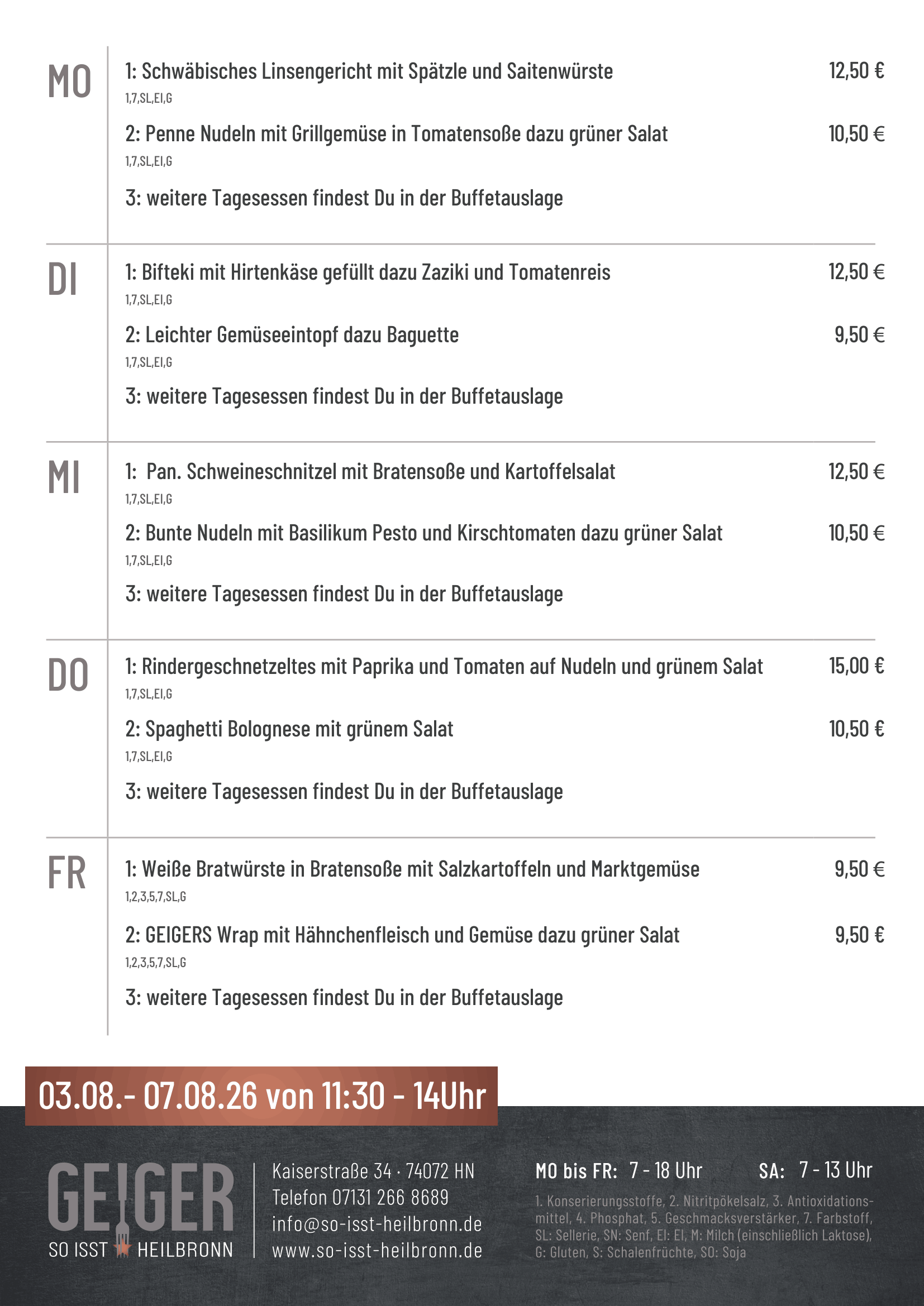 MITTAGSTISCH Heilbronn