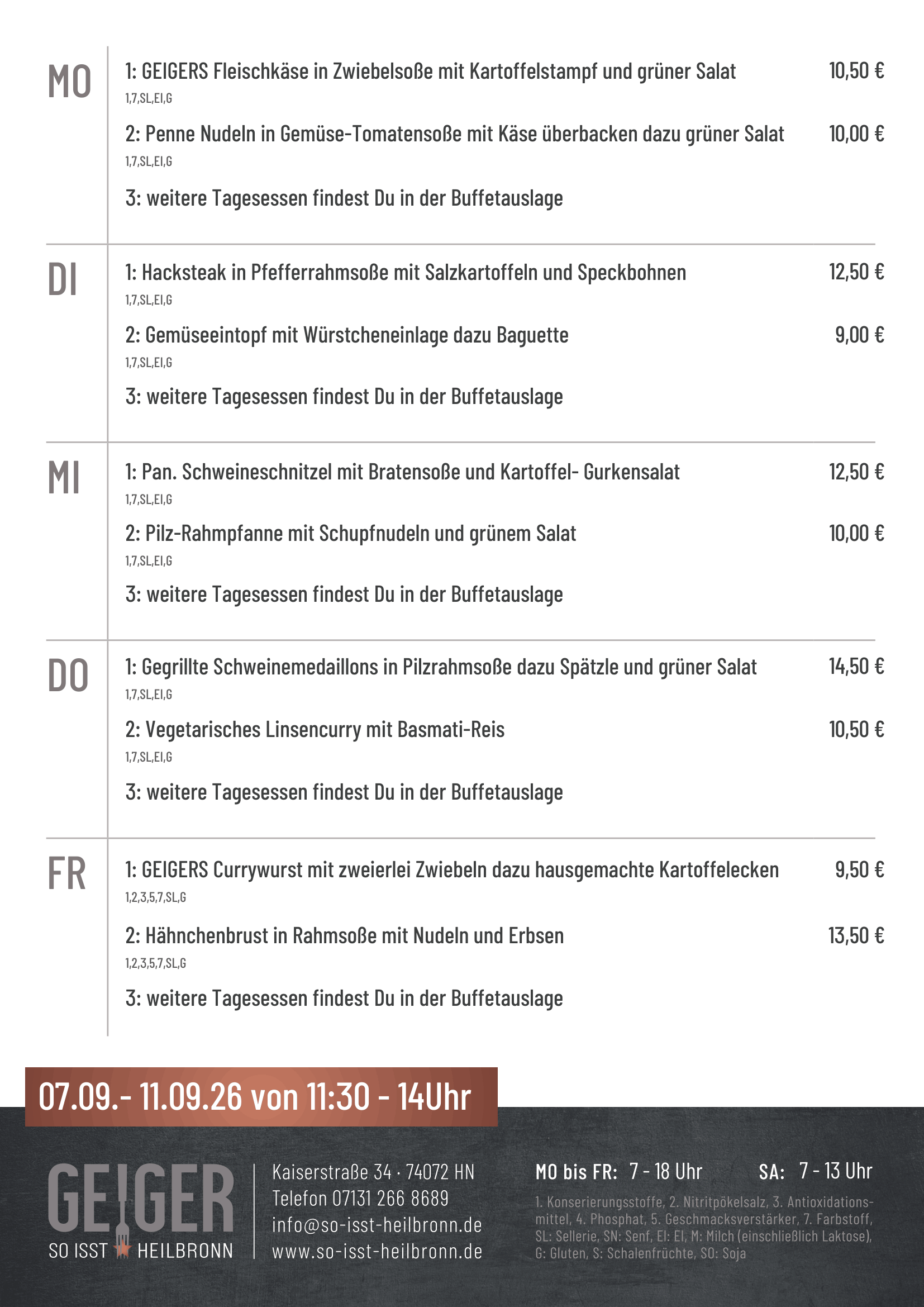 MITTAGSTISCH Heilbronn